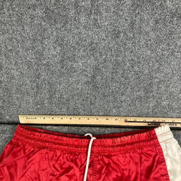 Nike Colorblock Shorts Mens Size XL Red Black White Retro Drawstring Lined - Picture 6 of 12